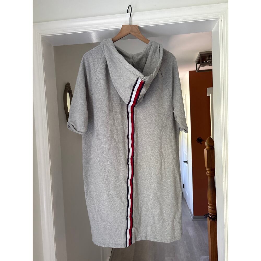 Tommy Hilfiger | TH 85 Hoodie Dress XXL Grey Athleisure Sportswear - Picture 6 of 7